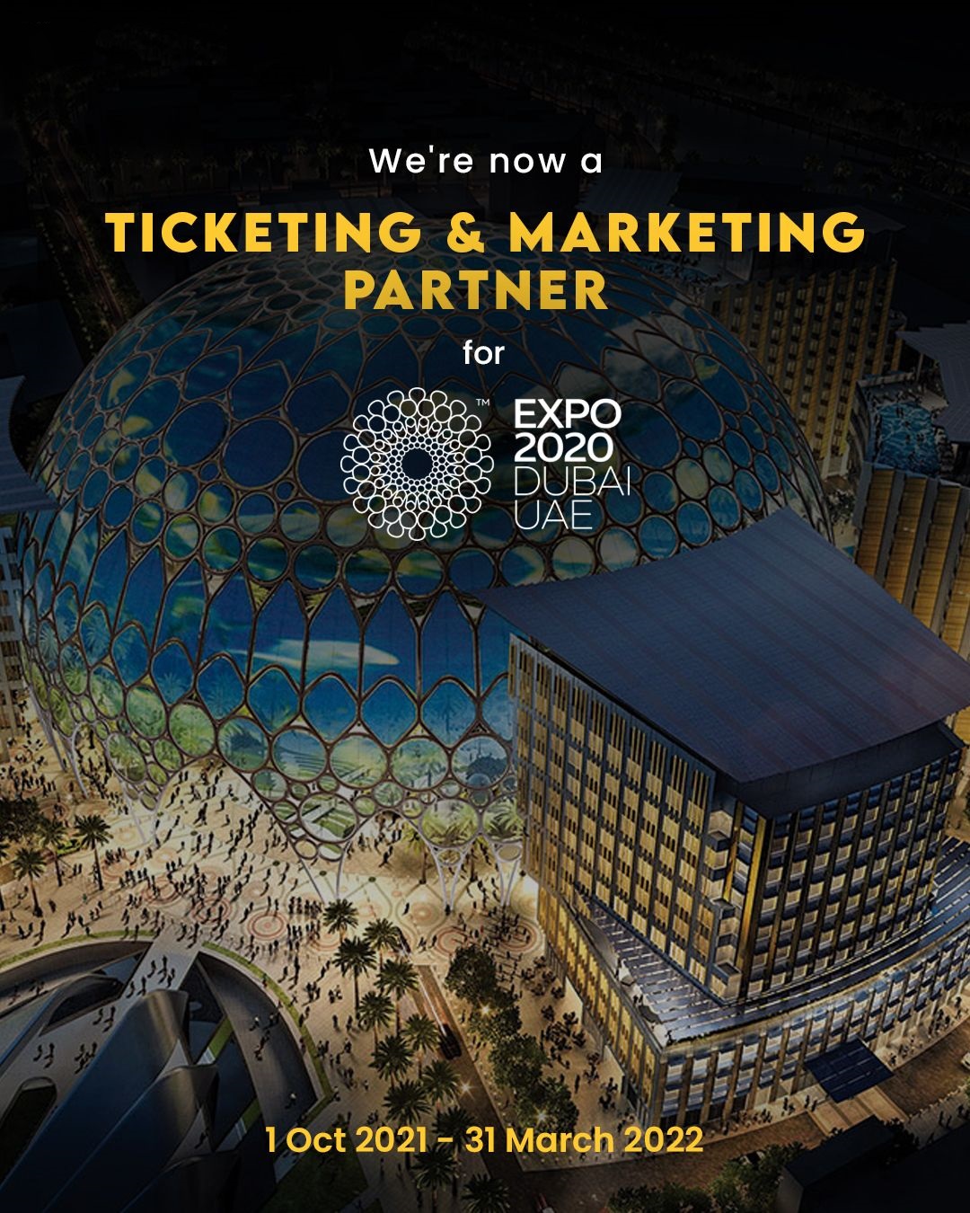 Happy Adventures is officially a booking partner for the Dubai Expo 2020!